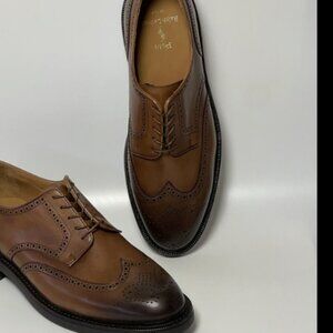 Polo Ralph Lauren Mens Asher Wingtip Brogue Leather Dress Shoes Size 11.5